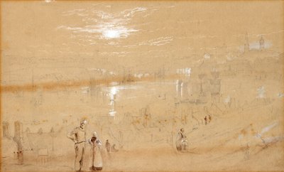 نيوكاسل من سانت آن (ألوان مائية وقلم رصاص على ورق (رمادي)) بواسطة توماس مايلز ريتشاردسون